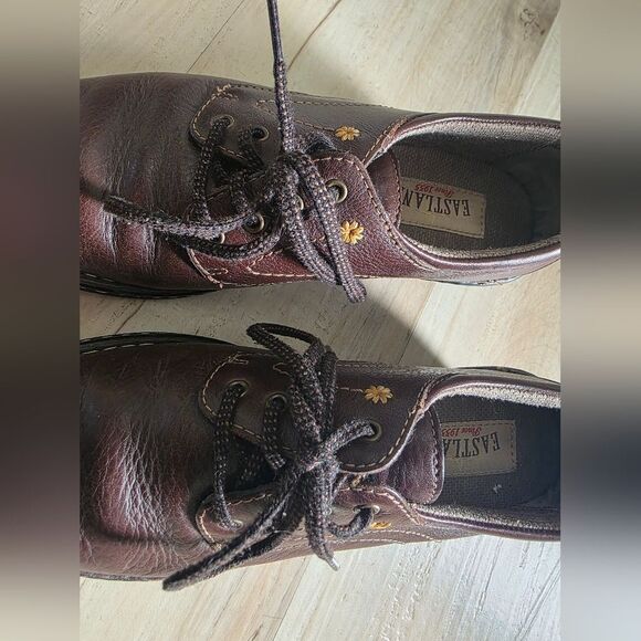 Eastland Foreside Women's Brown Leather Lace Up Oxford Heeled Shoe 8.5W - Picture 7 of 12
